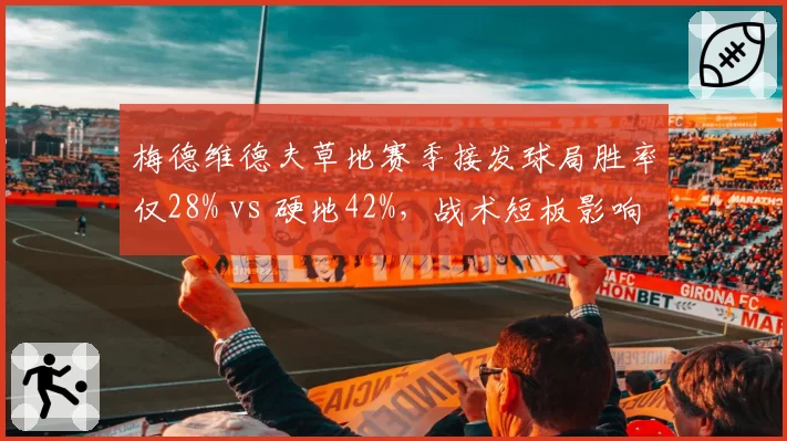 梅德维德夫草地赛季接发球局胜率仅28% vs 硬地42%，战术短板影响温网突破